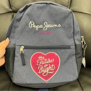 Pepe Jeans London “ The Future is Bright” backpack NWOT